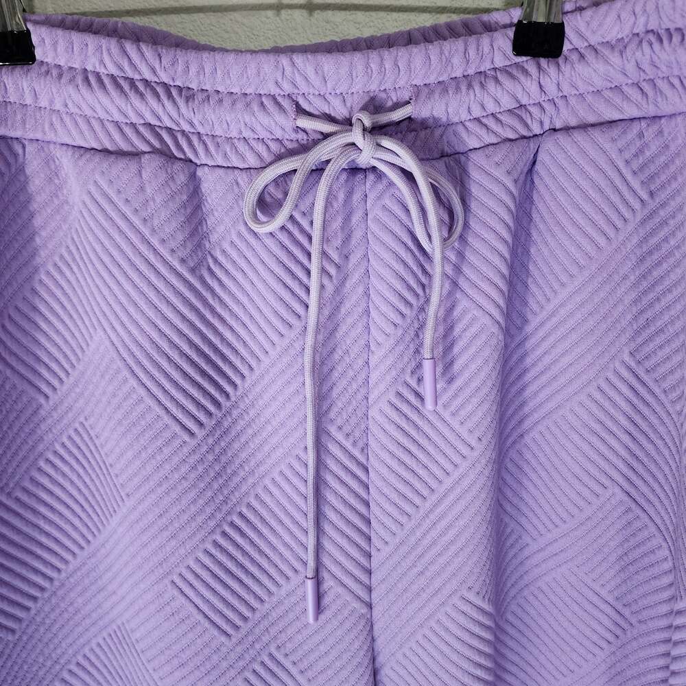 Jodifl Purple Textured Wide Leg Drawstring Pants - Picture 4 of 11